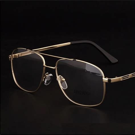 men's designer gold glasses frames